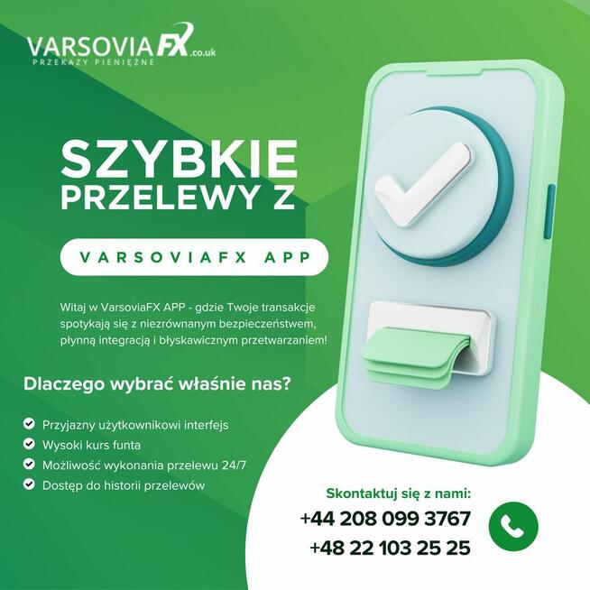 VarsoviaFX – szybkie przelewy z UK do Polski