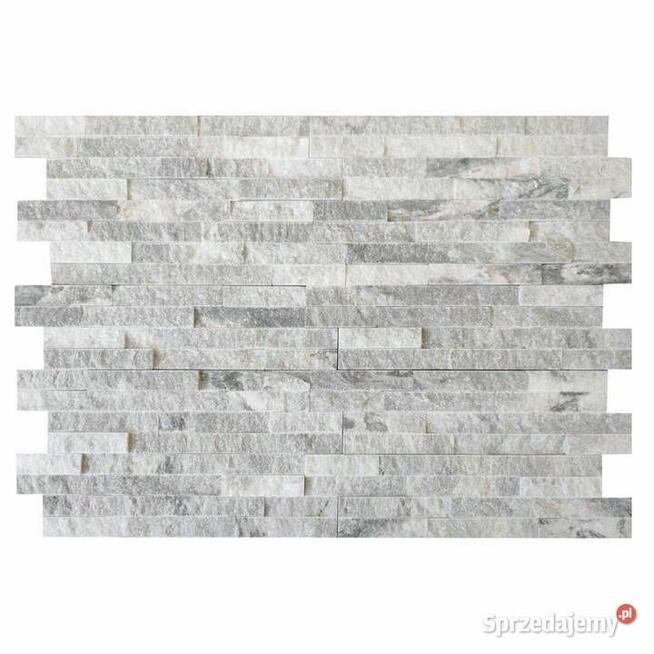 Panel ścienny Marmur Stackstone Stormy Grey 10x36x0,8-1,3 cm