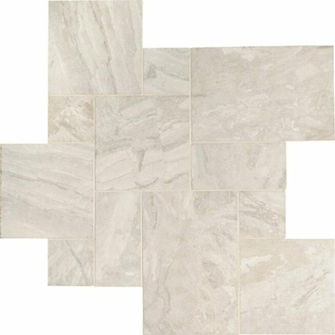 Płytki Marmur Queen Beige bębnowany komplet 0,742 m2