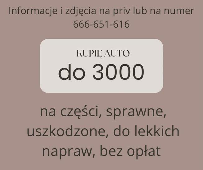 Skup aut do 3000 zł