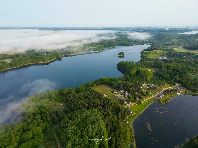 działka budowlana linia brzegowa jez. Marąg