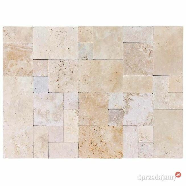 Płytki Trawertyn ClassicLight Piccolo bębnowany komp 0,720m2