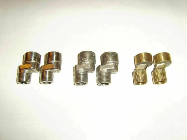 Krzywki do baterii 1/2 x 3/4 45mm 6 sztuk NOWE OKAZJA