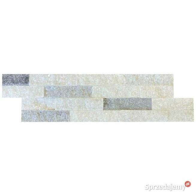 Panel ścienny Marmur Stackstone Cloudy Grey 10x36x0,8-1,3 cm