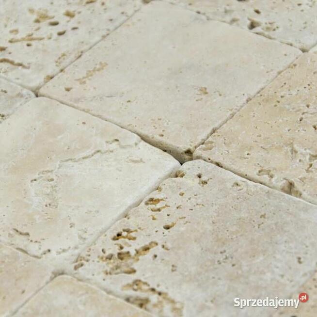 Kostki Trawertyn Classic bębnowany 10x10x1 cm