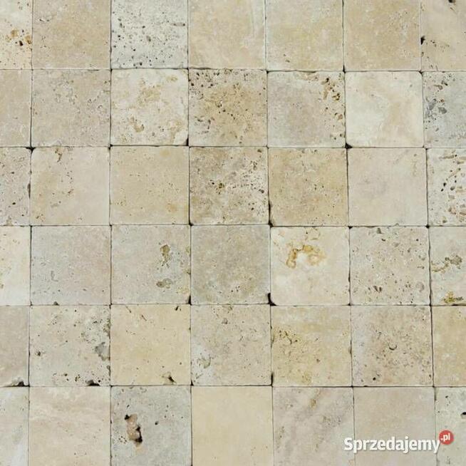 Kostki Trawertyn Classic bębnowany 10x10x1 cm