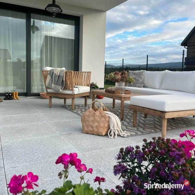 Płytki Granit G603 New Bianco Cristal płomieniowany 60x60x2 cm