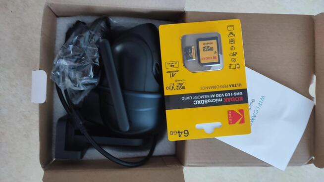 Sprzedam nową kamerę WiFi 8MP – z kartą 64GB