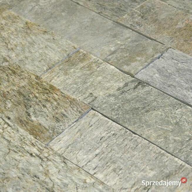 Płytki Łupek Silver Shine naturalny 10x30x0,8-1,3 cm