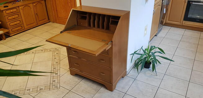 Sekretarzyk dębowy biurko