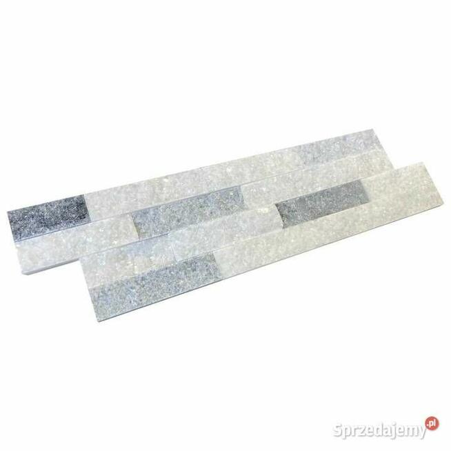 Panel ścienny Marmur Stackstone Cloudy Grey 10x36x0,8-1,3 cm