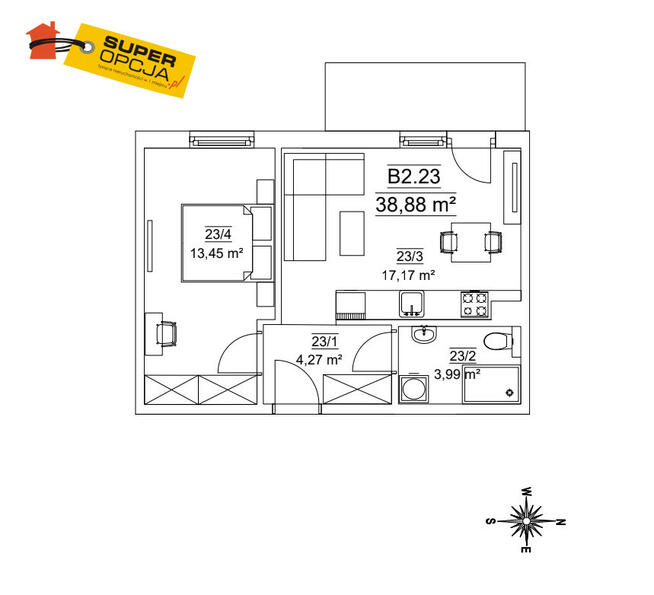 Mieszkanie Kraków Ruczaj, Jana Kantego Federowicza