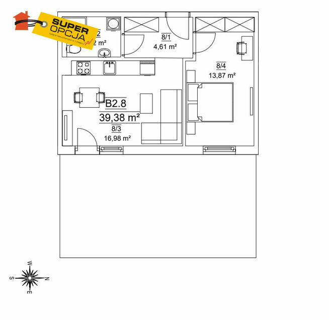 Mieszkanie Kraków Ruczaj, Jana Kantego Federowicza