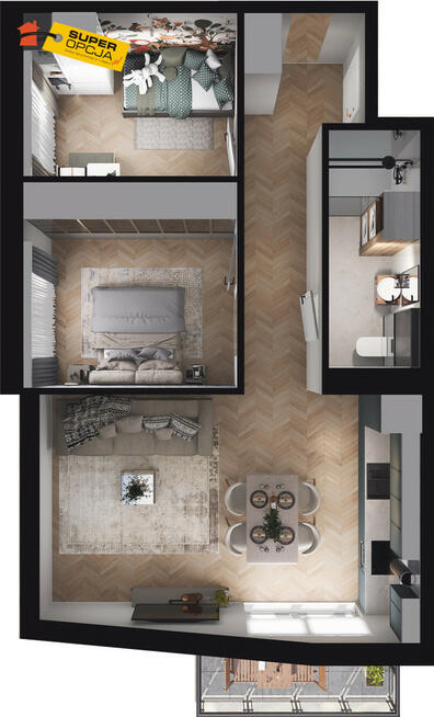 Mieszkanie Kraków Ruczaj, Jana Kantego Federowicza