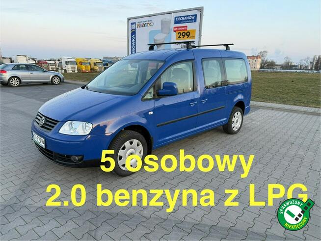 VW Caddy MAXI  2.0MPI  LPG Nowy  Gaz 5 osobowy