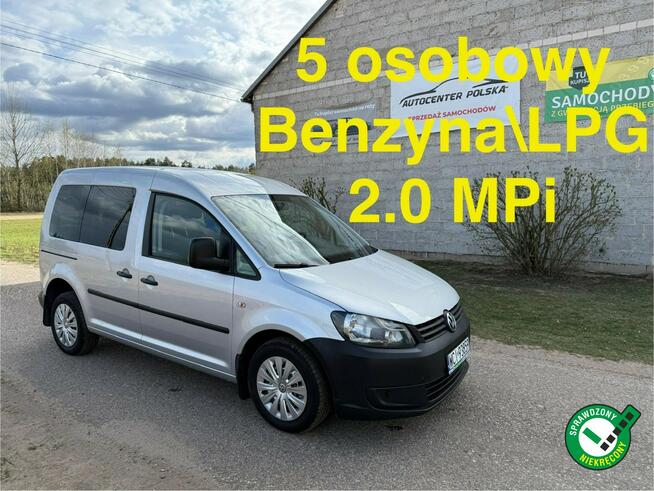 Volkswagen Caddy 2.0 MPI 109 KM  5 osobowy  Nowa instalacja LPG
