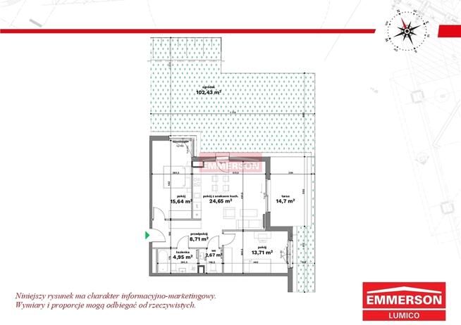 Przytulne z ogrodem 102 m2 | Galeria Bronowice