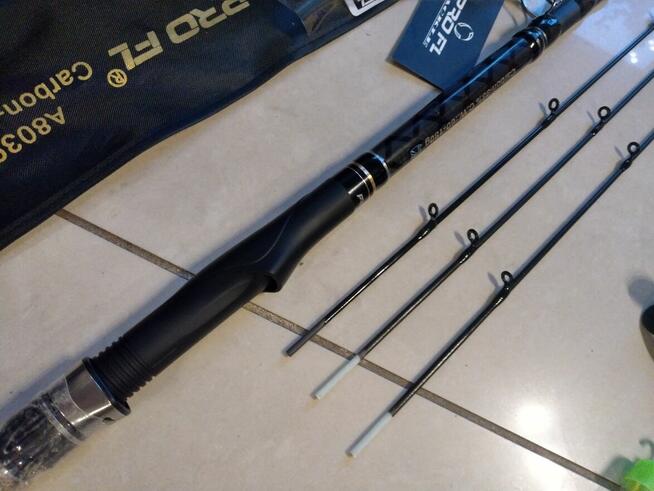 FL Tele Feeder 3,30m 60-180g mocny węglowy 3 szczytówki