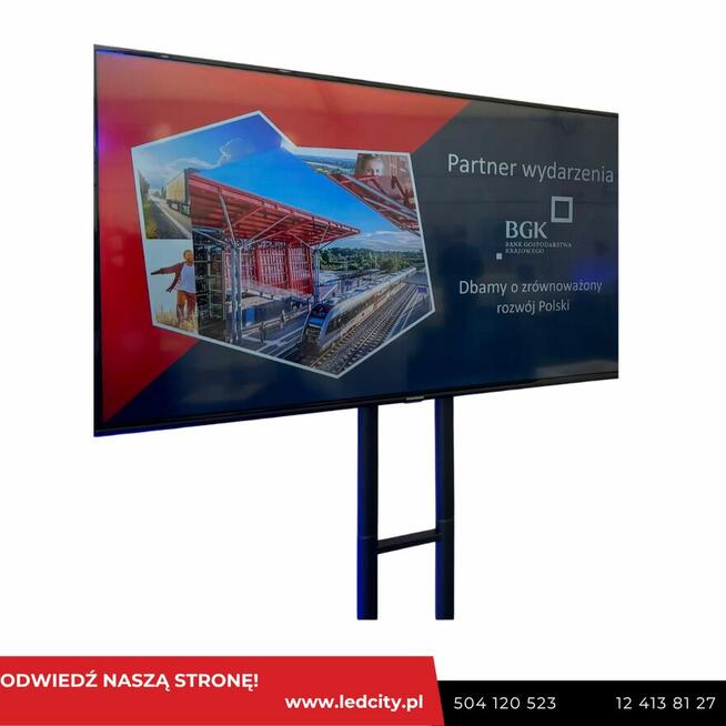 Wynajem Telewizorów 75 i 55 na Statywach