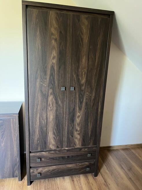 Zestaw mebli Kaspian – biurko, szafa, komoda i półka stan ba