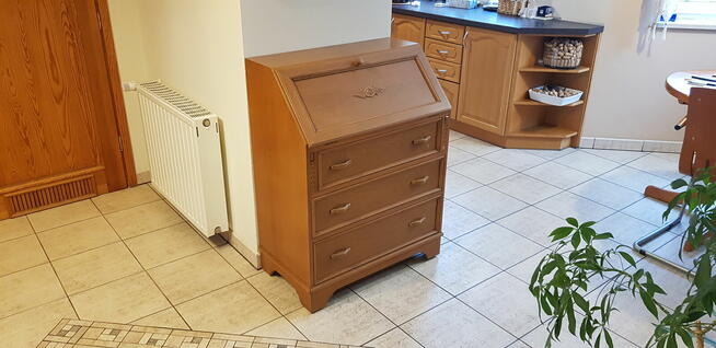 Sekretarzyk dębowy biurko