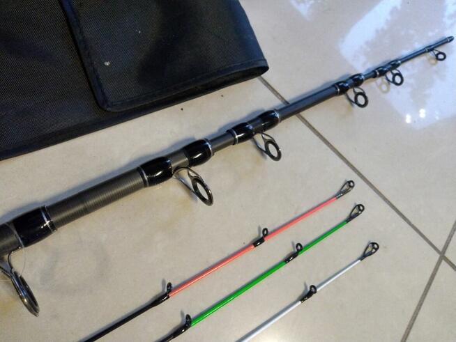 FL Tele Feeder 3,30m 60-180g mocny węglowy 3 szczytówki