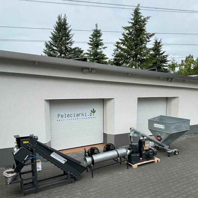 PRODUKCJA GRANULAT 800kg/h DREWNO TROCINA SIANO SŁOMA TRAWA
