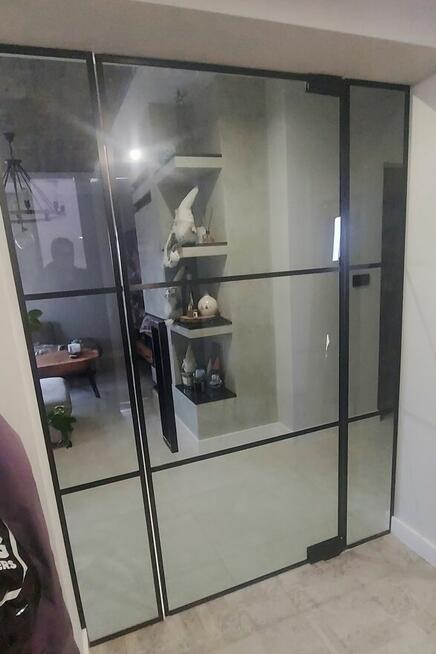 Drzwi szklane loft