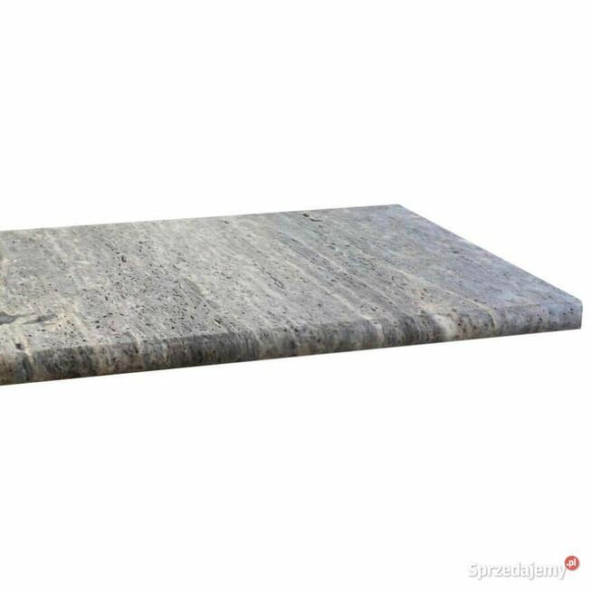 Stopień trawertynowy Silver szlifowany z bullnose 135x33x3cm