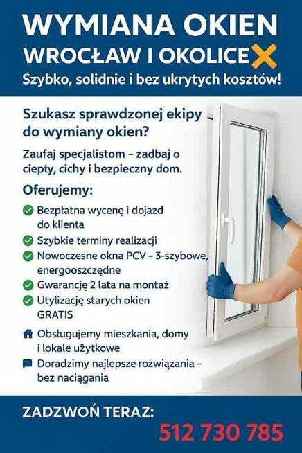 Wymiana Okien Wrocław I okolice
