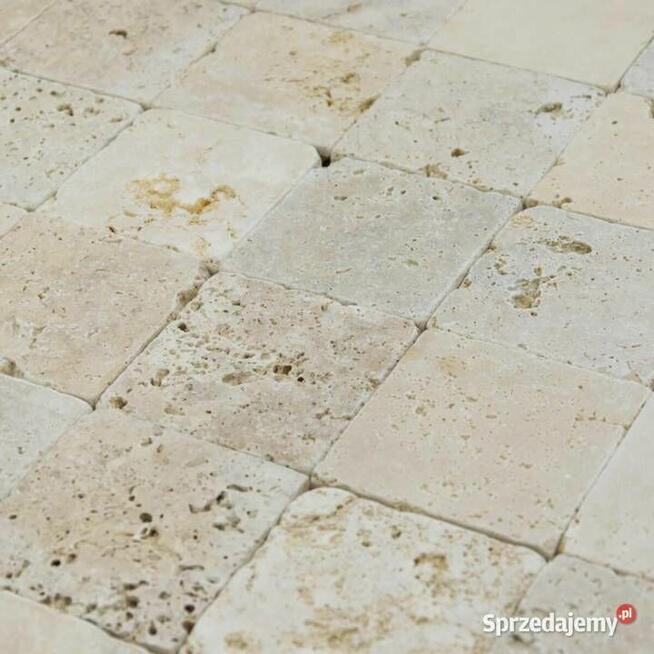 Kostki Trawertyn Classic bębnowany 10x10x1 cm