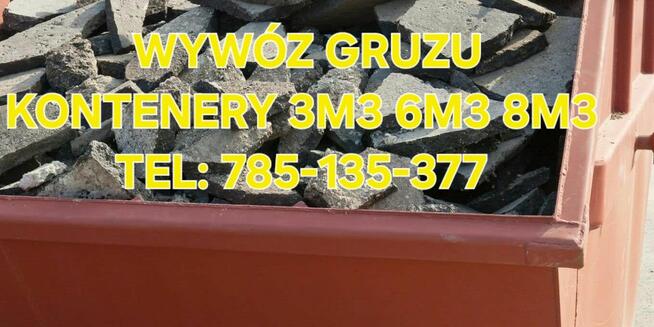 Wywóz gruzu kontenery 3m3 6m3 8m3
