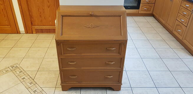 Sekretarzyk dębowy biurko