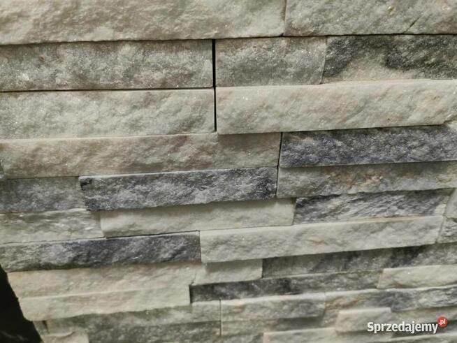 Panel ścienny Marmur Stackstone Cloudy Grey 10x36x0,8-1,3 cm