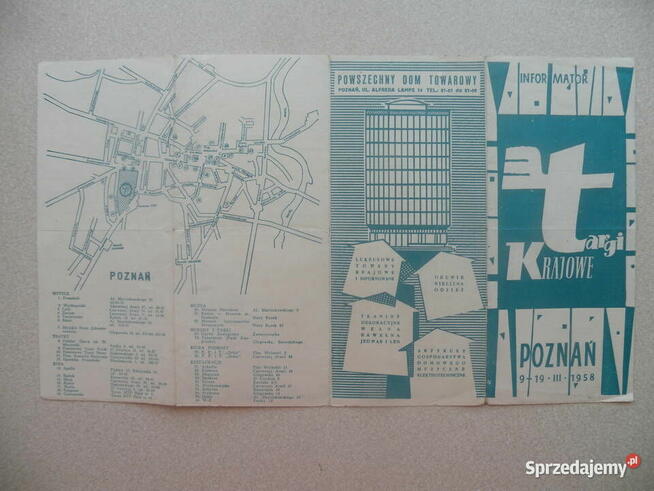 Reklama z PRL-u - TARGI KRAJOWE - Poznań 1958r.