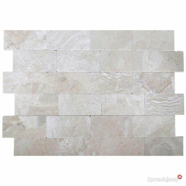 Cegiełki Marmurowe Queen Beige Bębnowane 15x7,5x1 cm