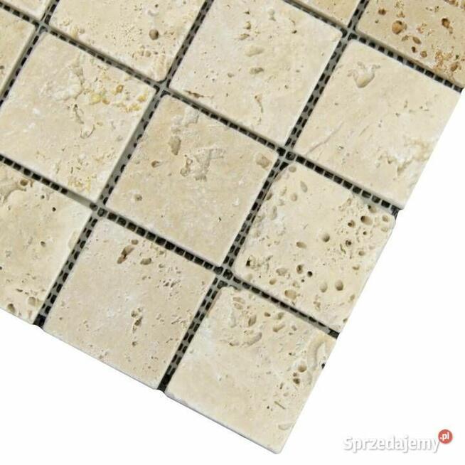 Mozaika trawertynowa Light bębnowana 30,5x30,5x1 cm