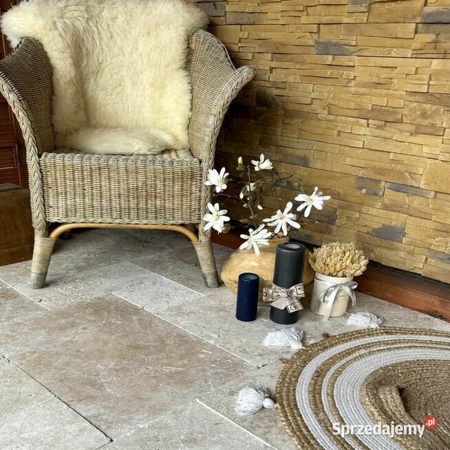 Płytki TrawertynClassic bębnowany komplet 0,742 m2 grubość 3