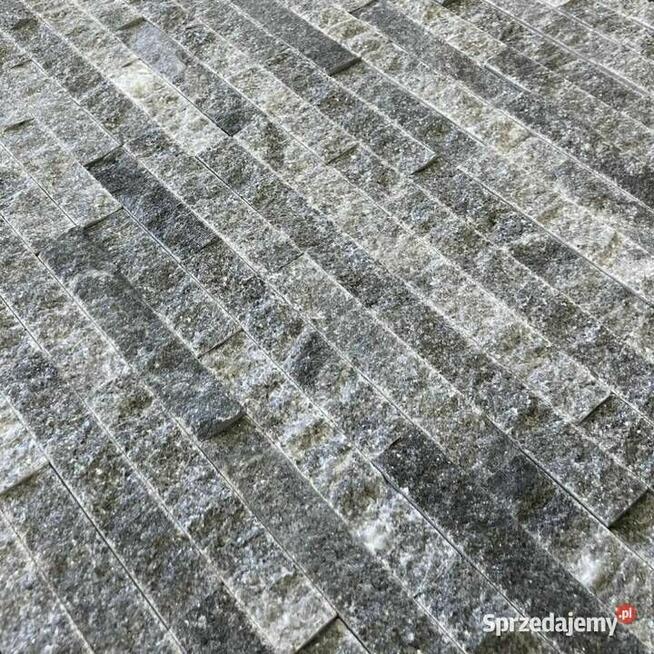 Panel ścienny Marmur Stackstone Cloudy Black 10x36x0,8-1,3 cm