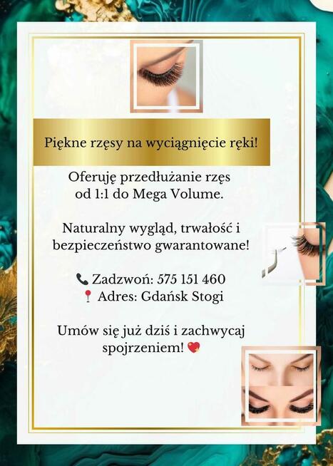 Przedłużanie rzęs, rzęsy 2d 3d 4d 5d 8d 10d