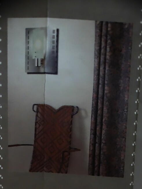 Lampa naścienna kinkiet + 2 żarówki 60W