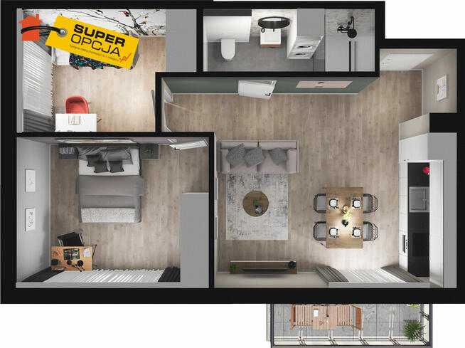 Mieszkanie Kraków Ruczaj, Jana Kantego Federowicza