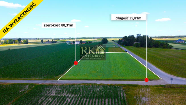 Działka budowlana z możliwością podziału