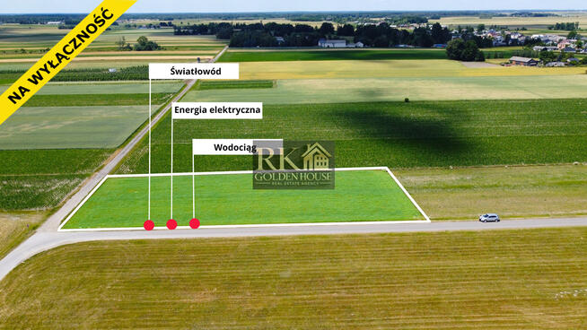 Działka budowlana z możliwością podziału