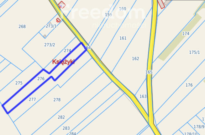 Działka rolna w trakcie przekształcenia Księżyki