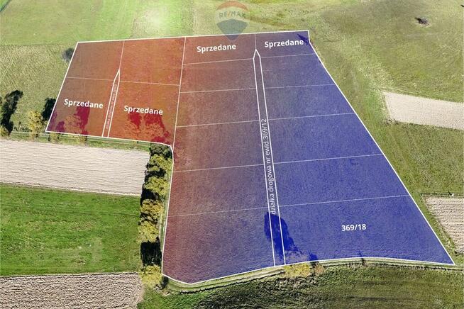 Działka budowlana widokowa 1509m² Falsztyn.