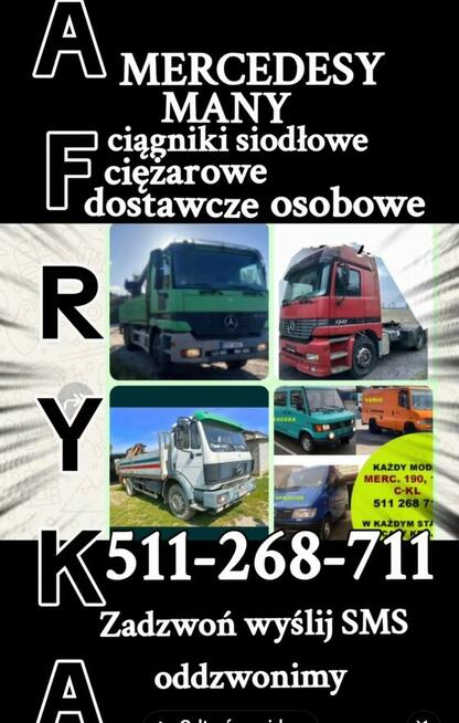 Skup aut MERCEDESÓW Mercedes TOYOT Toyota Avensis Sprinter A