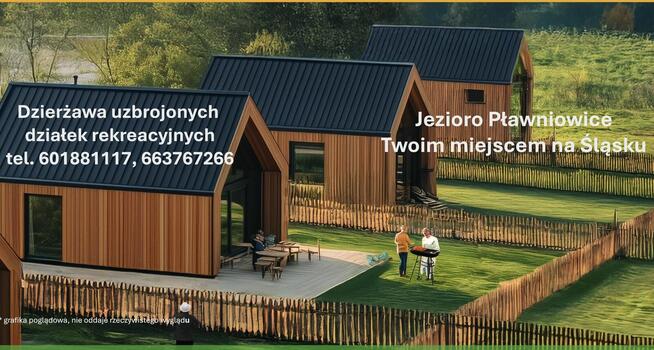 dzierżawa wynajem działka nad jeziorem Pławniowice