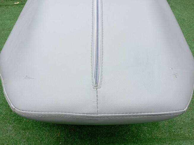 Siedzisko do fotel obrotowy, kosmetyczny Glamour szary skóra