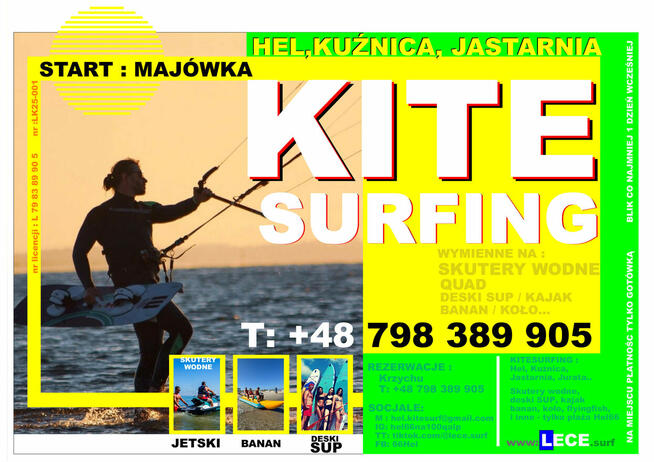 Kitesurfing - kursy na HEL pakiety